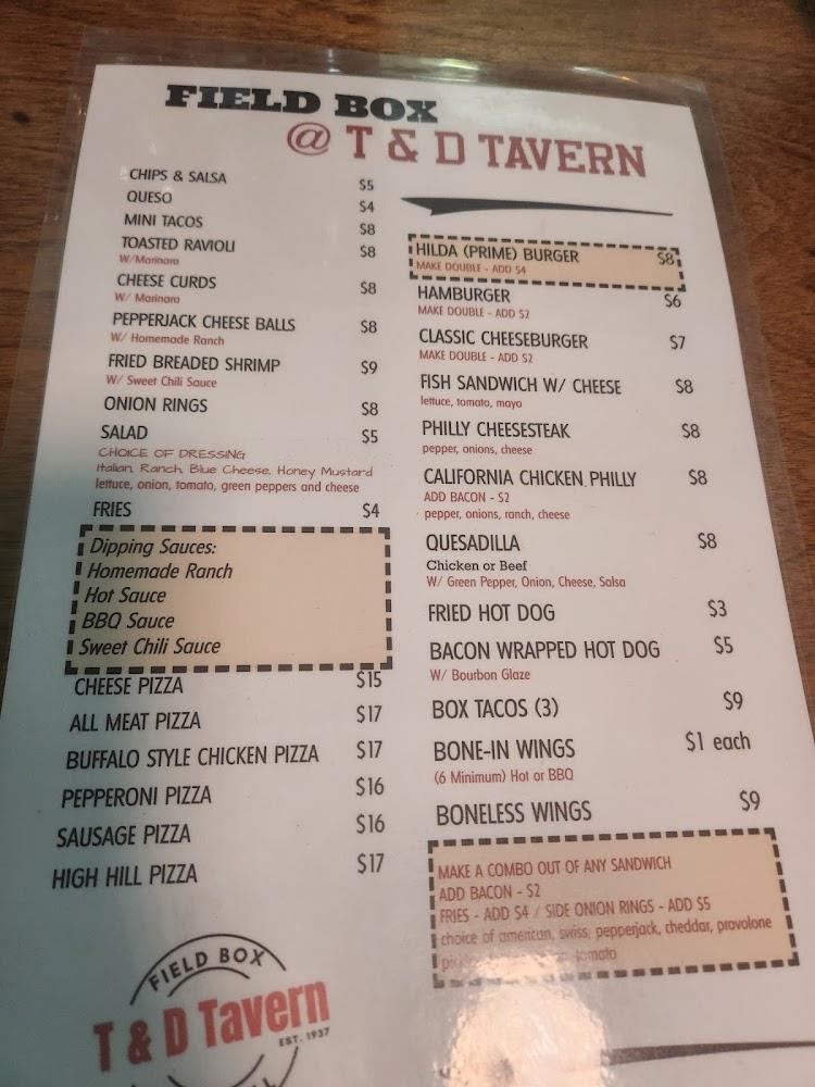 T & D Tavern French Fries